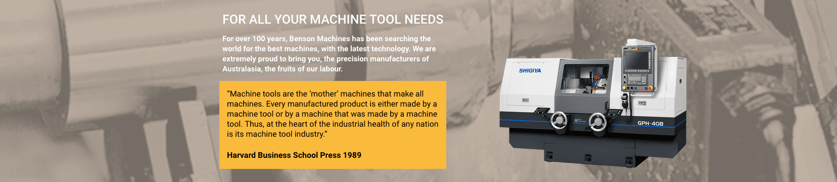 Benson Machines