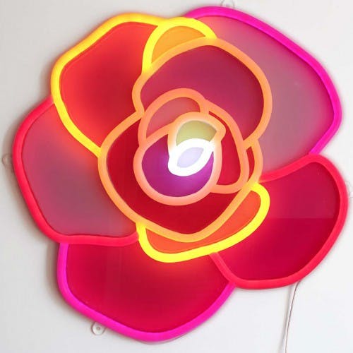 Led neon flower image 0
