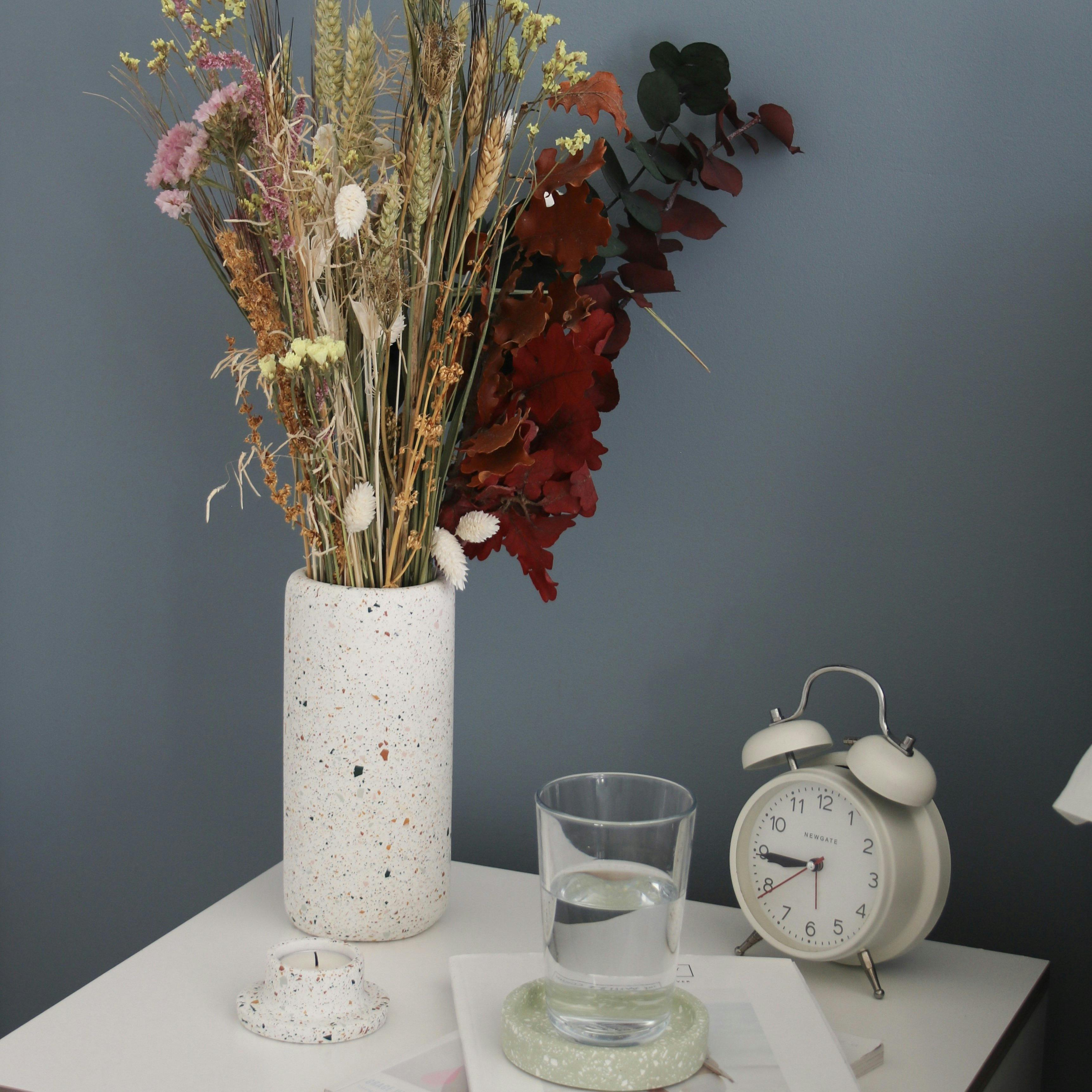 Hand Made Large Autumn Vase with recreated Terrazzo look and feel image 3