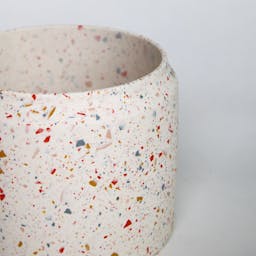 Hand Made Medium Plant Pot CANDY with Terrazzo look and feel image 3
