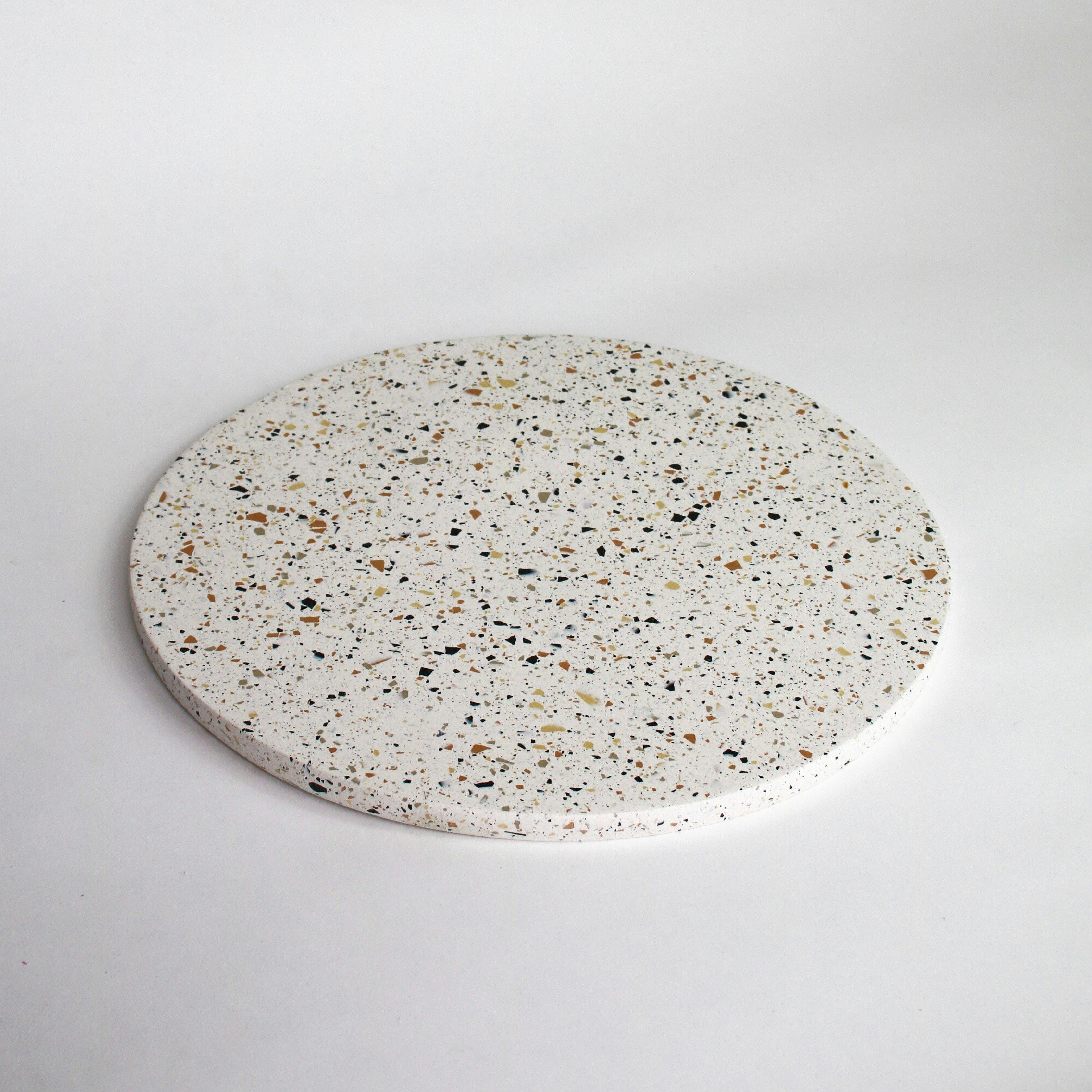 Hand made large white tray with recreated Terrazzo look and feel image 2