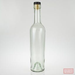 375ml Bordelaise Round Bottle with Cork Stopper image 0
